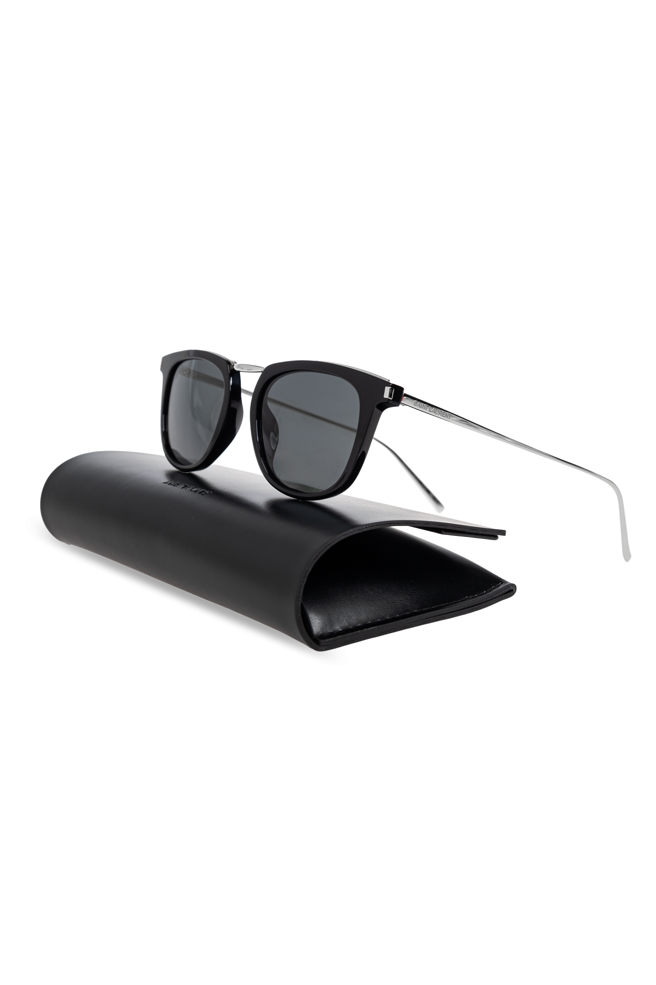 サングラス SAINT LAURENT Print Acetate And l Sl 753 Sunglasses Saint Laurent SL 753 Round Sunglasses | Fashion Eyewear US
